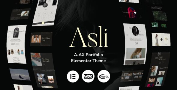Asli 1.8.5 - AJAX Portfolio Elementor WordPress Theme