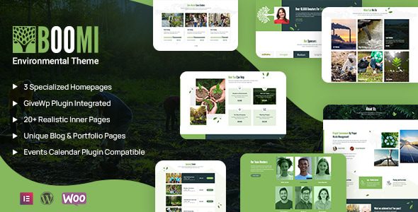 Boomi 1.0.7 - Environment & Ecology WordPress Theme
