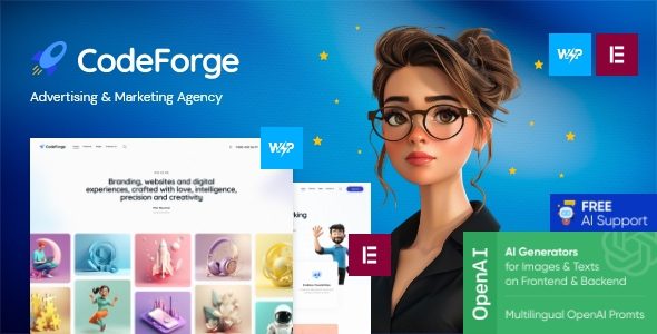 CodeForge 1.4.0 - IT Company WordPress Theme