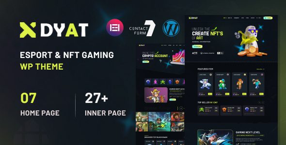DYAT 1.0.2 - eSports and Gaming NFT WordPress Theme Multipurpose