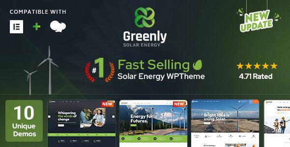 Greenly 7.8 - Ecology & Solar Energy WordPress Theme