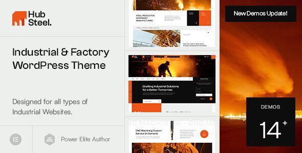 Hubsteel 1.0.1 - Industrial & Factory WordPress Theme