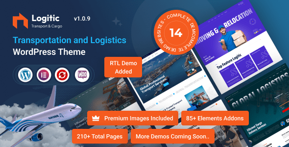Logitic 1.0.9 - Transportation & Logistics WordPress Theme