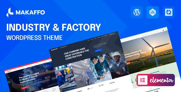 Makaffo 1.1.9 - Industry & Factory WordPress Theme