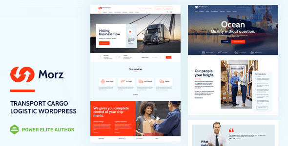 Morz 23.0 - Logistics WordPress Theme