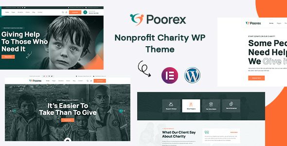 Poorex 1.0.4 - Nonprofit Charity WordPress Theme