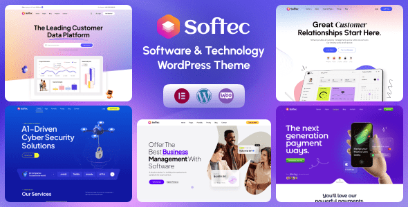 Softec 1.1.8 - Software & Technology WordPress Theme + RTL