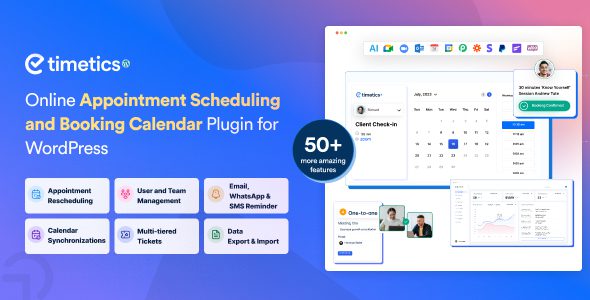 WP Timetics 1.0.31 - Appointment Booking WordPress Plugin
