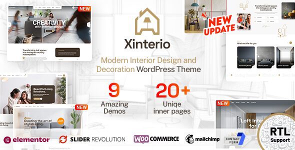 Xinterio 4.1 - Interior Design WordPress Theme + RTL