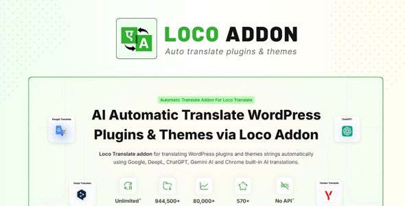 LocoAI Pro 2.0.9 - AI Automatic Translate WordPress Plugins & Themes