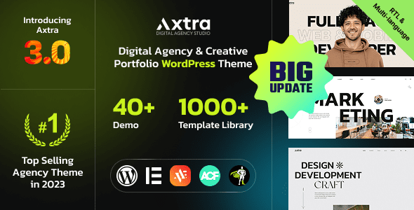 Axtra 3.0.3 - Digital Agency Creative Portfolio Theme