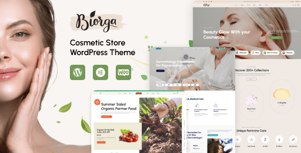 Biorga 1.0.5 - Elementor Beauty Cosmetics Shop WordPress Theme