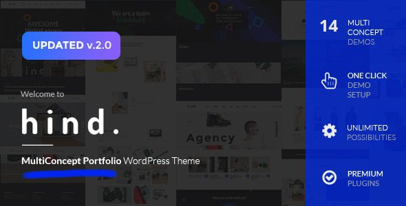 Hind 2.4.4 - Multi-Concept Portfolio & Photography WordPress Theme