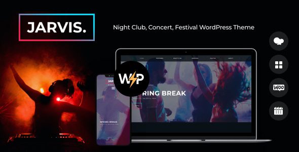 Jarvis 1.8.14.1 - Night Club, Concert, Festival WordPress Theme