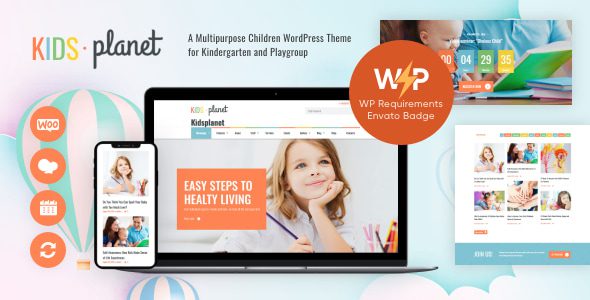 Kids Planet 2.2.14.2 - Children Kindergarten and Playgroup WordPress Theme