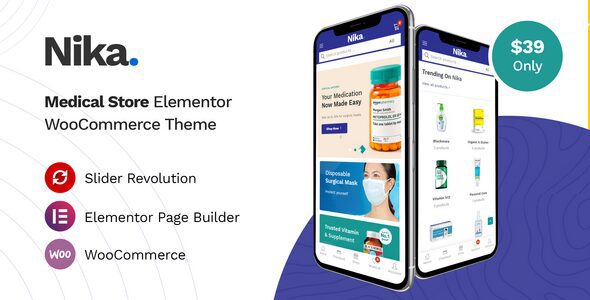 Nika 1.2.9 - Medical Elementor WooCommerce Theme