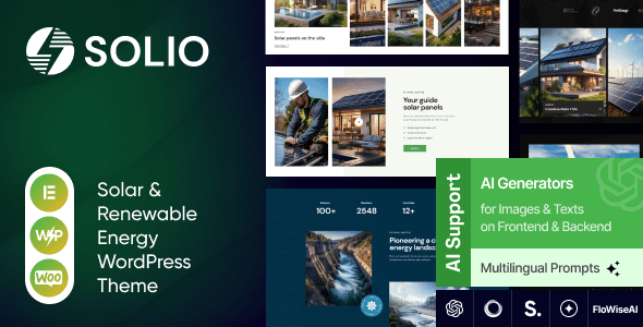 Solio 1.7.0 - Solar & Renewable Energy WordPress Theme