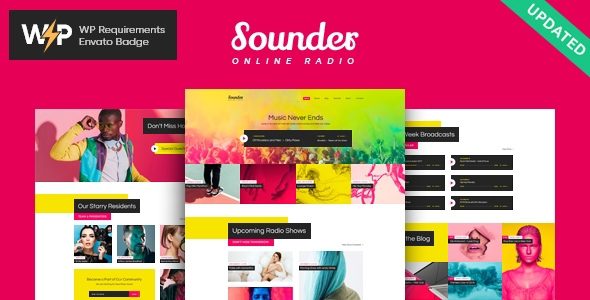 Sounder 1.3.10 - Online Internet Radio Station WordPress Theme + RTL
