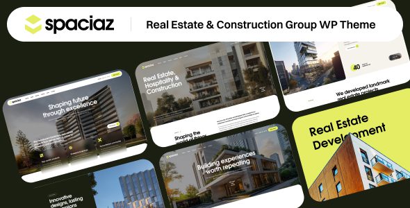 Spaciaz 1.0 - Real Estate & Construction Group WordPress Theme