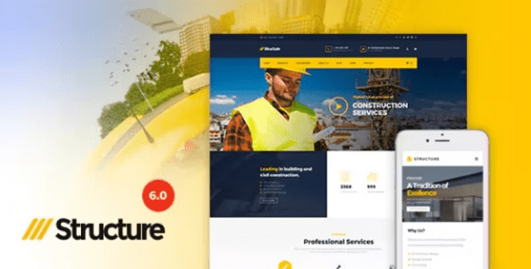 Structure 7.4.0 - Construction Industrial Factory WordPress Theme