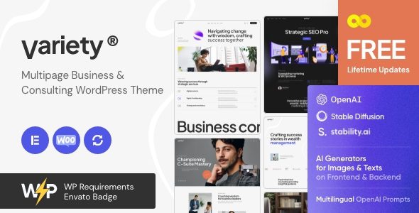 Variety 1.5.0 - Multipage Business & Consulting WordPress Theme
