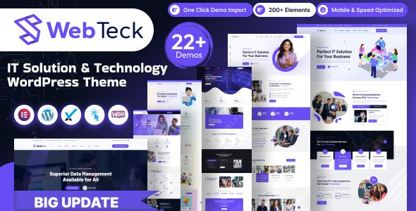 Webteck 2.0 - IT Solution and Technology WordPress Theme