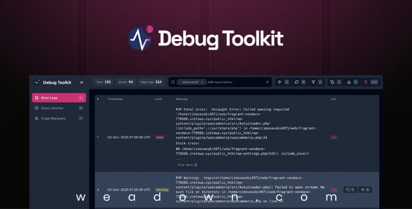 WP Debug Toolkit Pro 1.2.3 WP Debug Toolkit Pro 1.2.3
