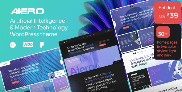 Aiero 2.1 - AI Agency & Technology WordPress Theme