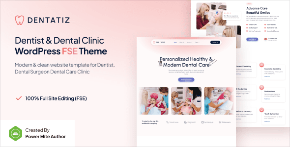 Dentatiz 1.0.1 - Dentist & Dental Care Clinic FSE WordPress Theme