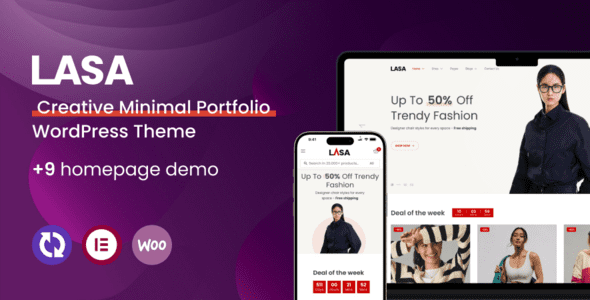 Lasa 1.1.4 - Creative Minimal WooCommerce WordPress Theme