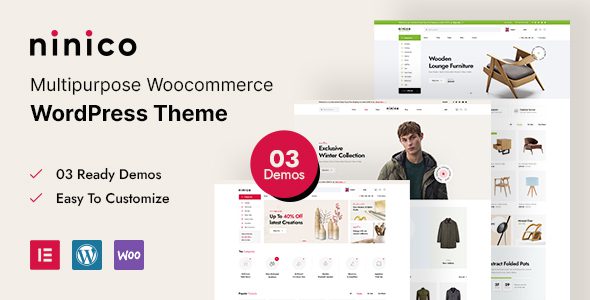 Ninico 1.0.9 - Minimal WooCommerce WordPress Theme