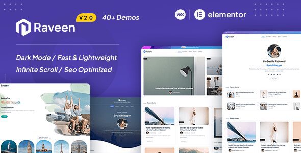 Raveen 2.2 - Personal Blog & Magazine WordPress Theme