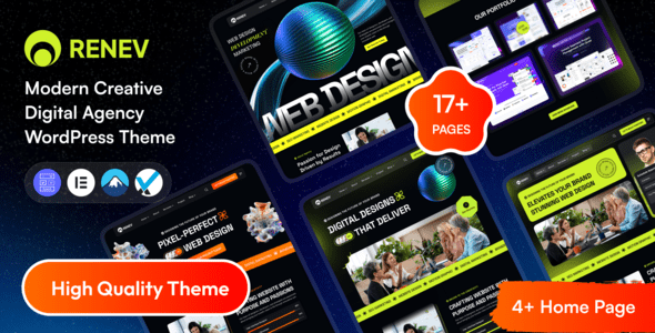 Renev 1.0.1 - Creative Digital Agency WordPress Theme