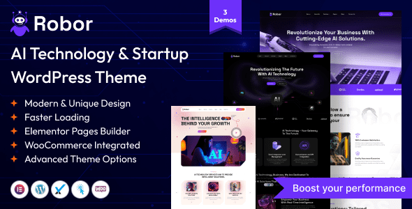 Robor 1.0 - AI and Automation Integration WordPress Theme
