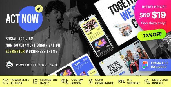 Act Now 1.0.1 - Social Activism & NGO WordPress Theme