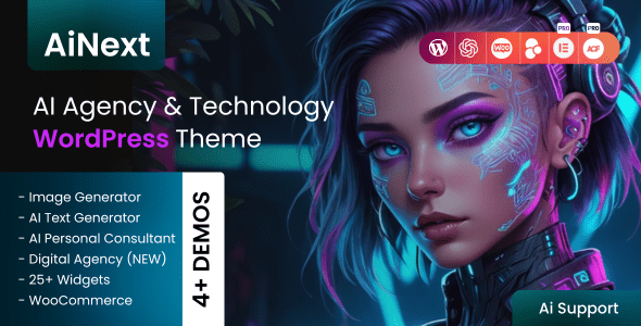 AiNext 1.4 - AI Agency & Startup WordPress Theme