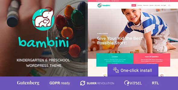 Bambini 1.2.6 - Pre-School and Kindergarten Theme