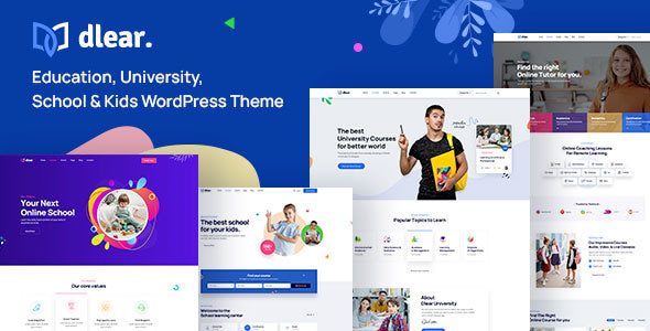 Dlear 1.0.9 - Education, University & School WordPress Theme