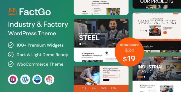 FactGo 1.0.3 - Construction Factory & Industry WordPress Theme