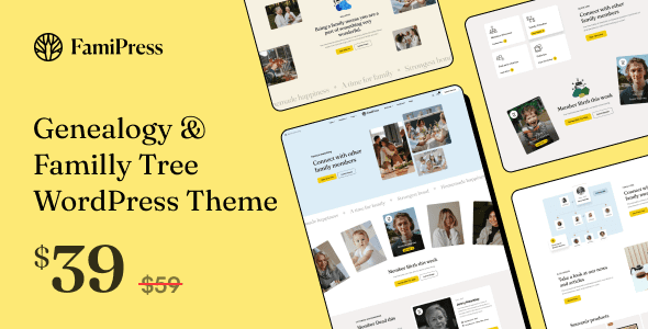 FamiPress 1.1.3 - Genealogy & Family Tree WordPress theme