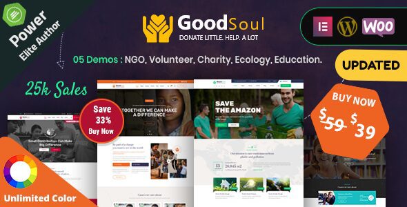 GoodSoul 2.7 - Charity & Fundraising WordPress Theme