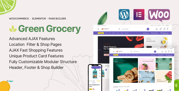 Green Grocery 1.2.2 - Grocery Store Organic Food WordPress Theme