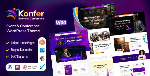 Konfer 1.3 - Conference and Event WordPress Theme