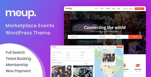 Meup 2.0.8 - Event Marketplace WordPress Theme