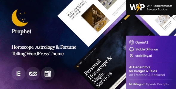 Prophet 1.14 - Horoscope, Astrology & Fortune Telling WordPress Theme