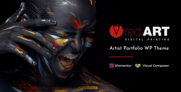Red Art 4.0 - Artist Portfolio WordPress