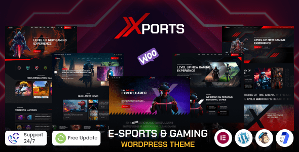 Xports 1.0 - eSports and Gaming WordPress Theme