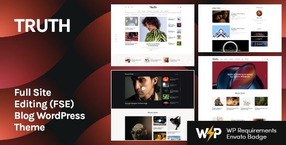 Truth 1.7.1 - Full Site Editing (FSE) Blog WordPress Theme
