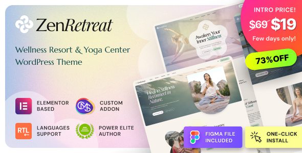 Zen Retreat 1.0.1 - Wellness Resort, Spa & Yoga WordPress Theme