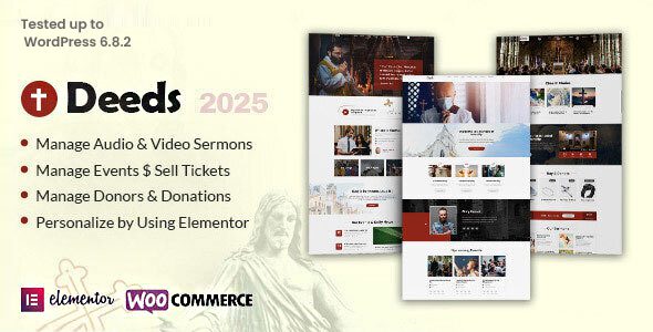 Deeds 10.5.3 - The Best Church WordPress Theme